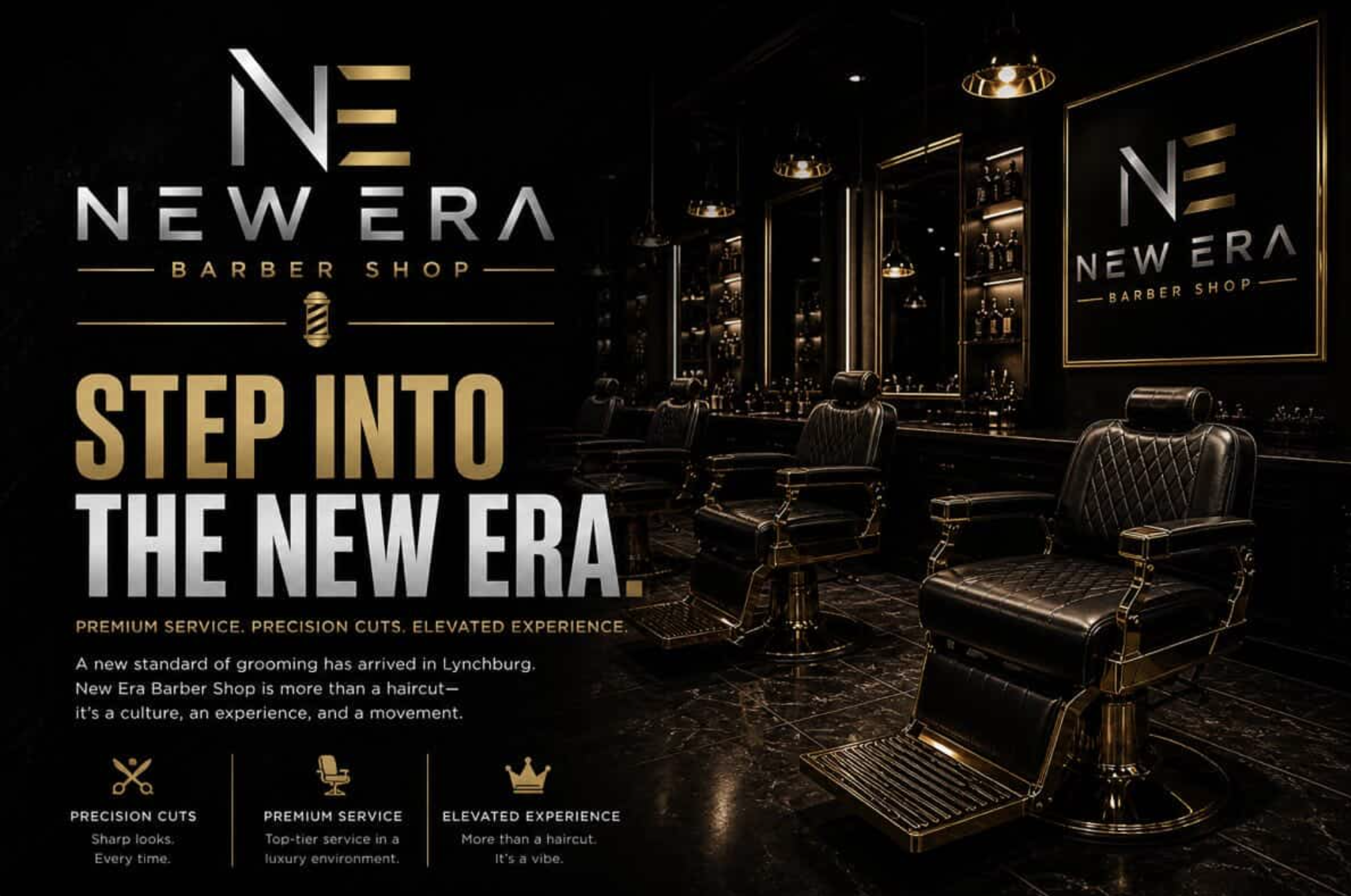 New Era Barbershop interior banner